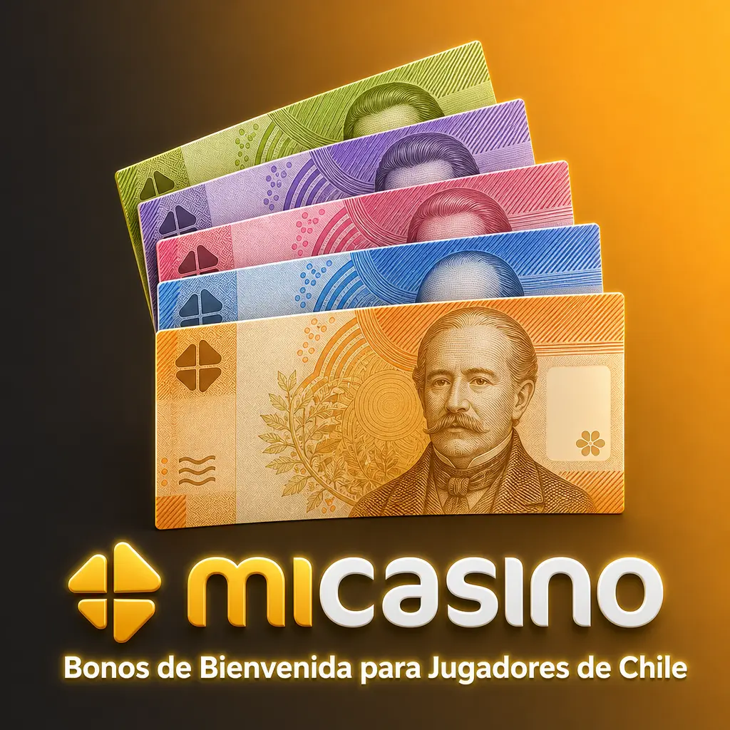Bonos de bienvenida Micasino Chile: 100% hasta 384.364 CLP en deportes y 100% hasta 440.486 CLP en casino.