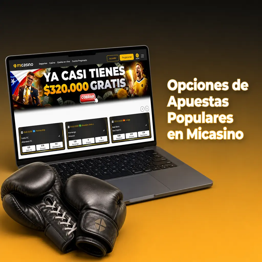 Opciones de apuestas populares en Micasino: en vivo y prematch con cuotas actualizadas para jugadores de Chile.